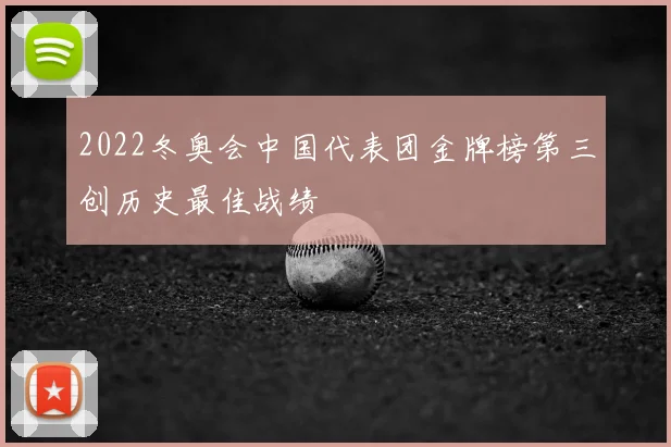 2022冬奥会中国代表团金牌榜第三创历史最佳战绩